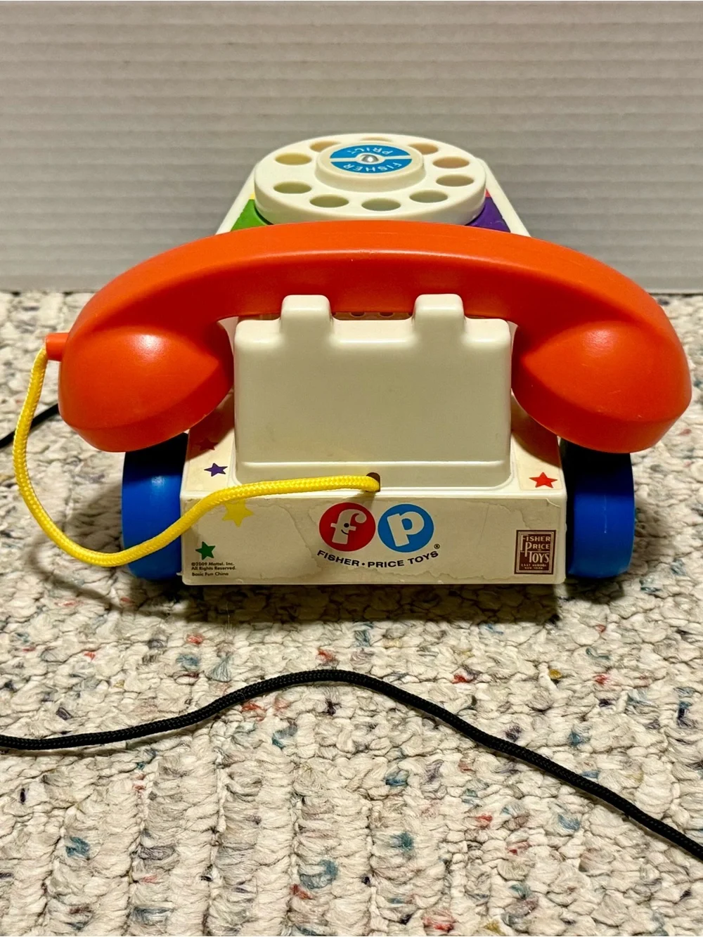 Vintage Fisher-Price Pull Toy Telephone Chatter Phone 2009 Mattel Classic